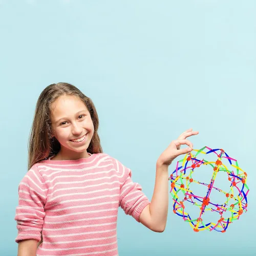 Vista 4 de Sunny Days Entertainment Nucleus - Bola expandible – Esfera de juguete de respiración para niños y adultos – Se expande de 5.5 a 10 pulgadas