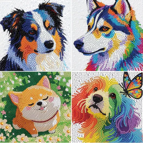Vista 8 de UiSdfuy Kits de arte de diamantes para niños, artes y manualidades de 8, 9, 10, 11 y 12 años, arte de diamantes para niños, arte de gemas paquete