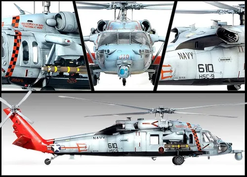Vista 4 de Academy MH-60S HSC-9 "Tridents Kit de modelo, azul marino