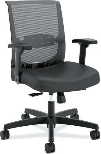 Vista 12 de HON Convergence - Silla de oficina ergonómica con respaldo de malla, brazos ajustables, soporte lumbar, silla de escritorio con inclinación