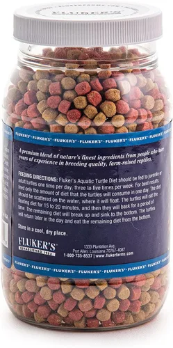 Vista 2 de Fluker's Dieta de tortugas acuáticas, pellets de alimentos para tortugas, 8 onzas
