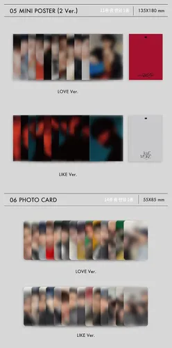 Vista 6 de KAKAO M OMEGA X - LOVE ME LIKE (2nd Mini Album) Album (LIKE ver.)