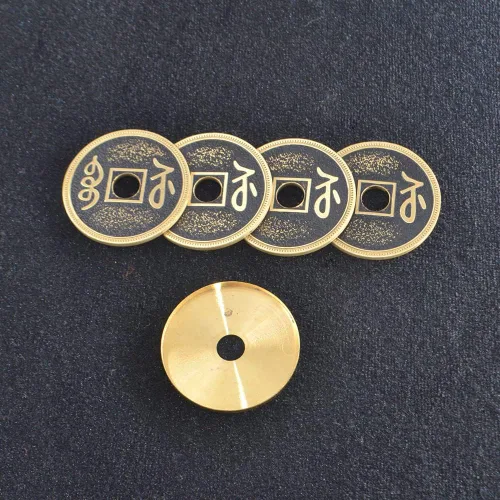 Vista 2 de SUMAG Super Chino Coin Set (Qianlong, Morgan Size) Trucos de Magia Moneda Aparecer Desvanecer Magia Primer Plano Ilusiones Trucos de Mentalismo