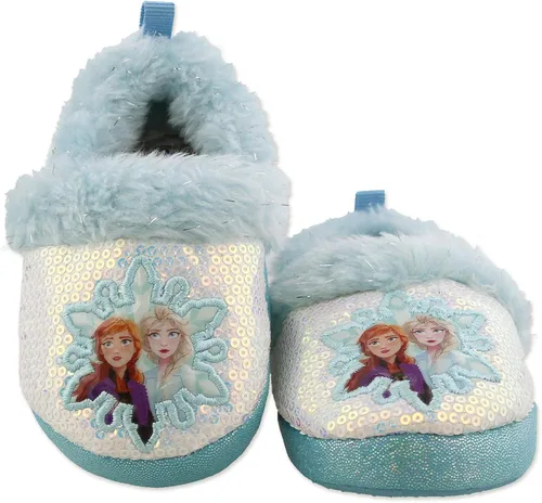Vista 2 de Disney Frozen 2 Elsa Anna - Pantuflas de felpa para niñas pequeñas