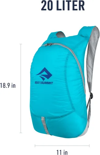 Vista 6 de Sea to Summit Ultra-Sil Mochila de día ultraligera, 20 litros Atoll Azul