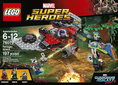 Vista 2 de LEGO Marvel Super Heroes Ravager Attack 76079 superhéroe Juguete