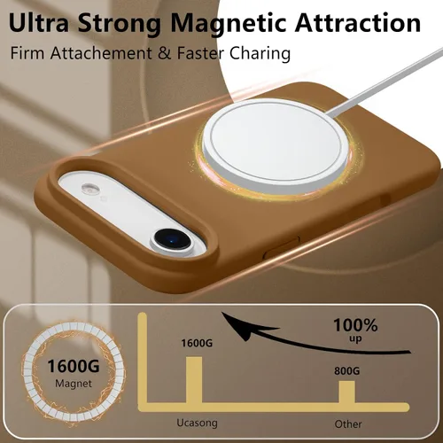 Vista 331 de Funda magnética de silicona para iPhone 13 Pro, color blanco antiguo [Compatible con Magsafe] [Forro de microfibra suave antiarañazos], funda