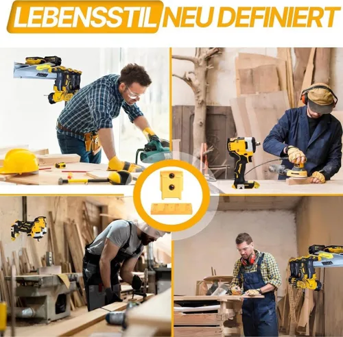 Vista 7 de DeWalt Paquete de 4 Soportes de Herramientas y Batería para Herramientas de 20V
