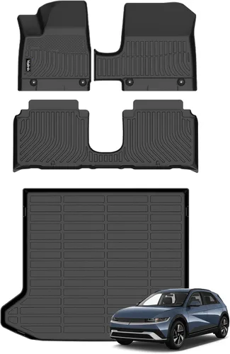 Vista 211 de Tapetes de piso para todo clima y forro de carga con respaldo para Chevrolet Suburban de 7 asientos 2021-2025 / GMC Yukon XL de 7 asientos
