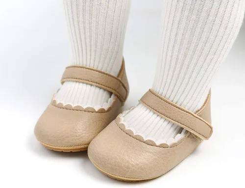 Vista 3 de SOFMUO Mary Jane - Zapatos planos con lazo, zapatos de ballet para niñas pequeñas, primeros caminantes, para boda, Navidad, zapatos de vestir