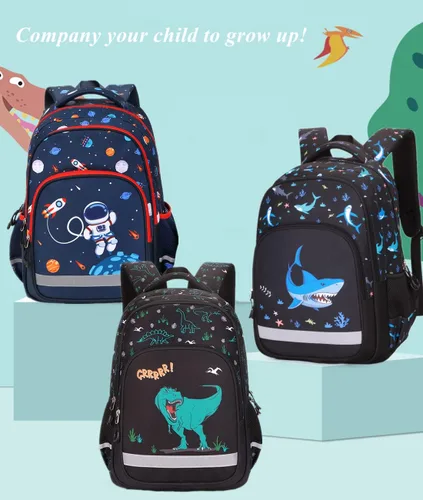 Vista 2 de Mochila escolar con estampado de galaxias para niños de secundaria y primaria