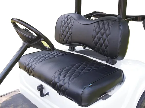 Vista 10 de Huskey Parts Company EZGO - Funda de asiento delantero naranja con costuras de diamante Medalist TXT 94-13, carrito de golf, 2 unidades naranja
