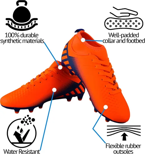 Vista 3 de Vizari Zapatos de fútbol para niños Santos MC JR Outdoor Firm Ground para niños y niñas