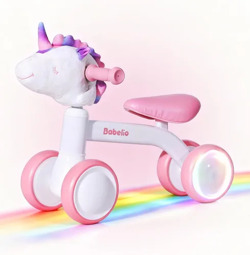 Vista 8 de Babelio Bicicleta de equilibrio para bebés de 1 año, asiento ajustable y 4 Verde oliva