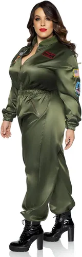 Vista 3 de 1pc Señoras parte superior Gun Vuelo Suit-Verde