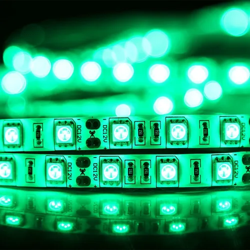 Vista 4 de SUPERNIGHT tira de luz LED, 16.4ft/5M SMD 5050 60Leds/M azul impermeable LED flexible Flash 300 LEDs cuerda luces