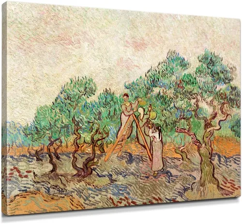 Vista 73 de IPIC - Campo de trigo con cuervos, reproducción artística de Vincent Van Gogh. Lienzo de giclée para decoración del hogar 10#F (20 x 16)