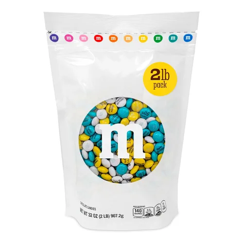 Vista 12 de M&M'S - Dulce de chocolate con leche para cumpleaños de 16 años, 2 libras de dulces a granel, perfectos para regalos de cumpleaños, cupcakes