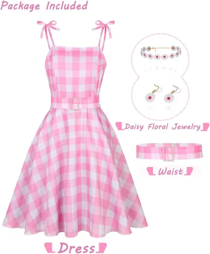 Vista 2 de Disfraz de película para mujer, disfraz de Halloween, muñeca de princesa, fiesta de cosplay con accesorios