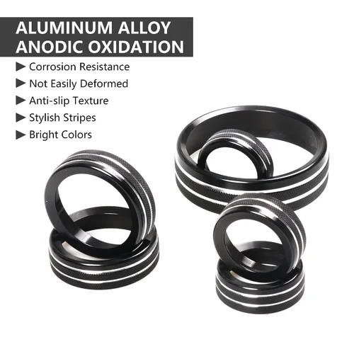 Vista 3 de Cubierta de perilla de interruptor de faros de aire acondicionado para 2021 2022 2023 2024 2025 Nuevo Ford Bronco 2/4 Puerta Interior Accesorios