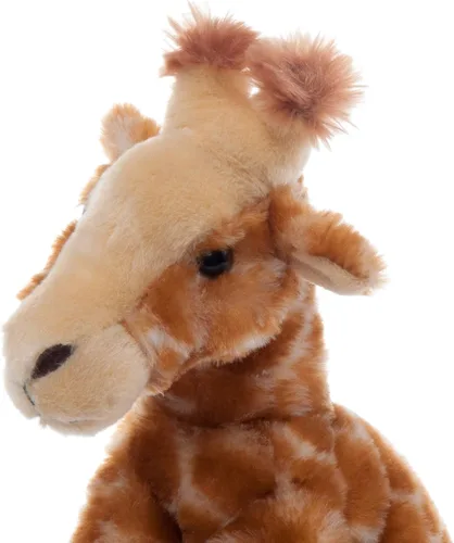 Vista 7 de The Petting Zoo Peluche de jirafa, regalos para niños, animales salvajes del zoológico Onez, juguete de peluche de jirafa de 9 pulgadas