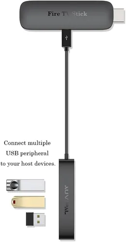 Vista 7 de Adaptador de Hub OTG Micro USB de 3 Puertos (3 Puertos USB + Puerto de Alimentación) para Fire Stick 4K, PlayStation Classic, Raspberry Pi Zero