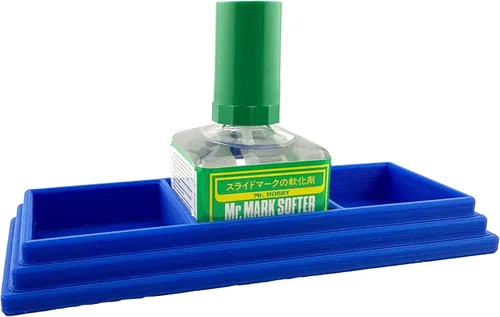 Vista 6 de Jeff Did It! - Soporte cuadrado de cemento con pegamento para botellas con capacidad para 3 botellas, compatible con Mr Hobby Cement Setter