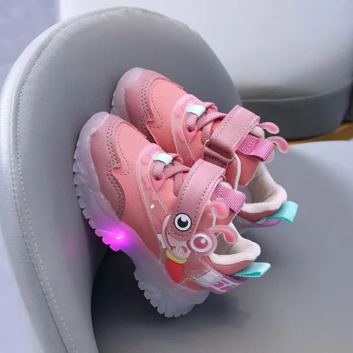 Vista 7 de synia Zapatos LED para niños y niñas, tenis deportivos para correr, zapatos de moda para jugar al aire libre, para niños pequeños, niños grandes