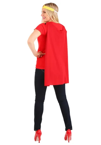 Vista 4 de Vestido de camiseta de Wonder Woman Multicolor