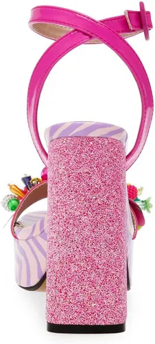 Vista 2 de Betsey Johnson Sandalias de tacón Jorden para mujer