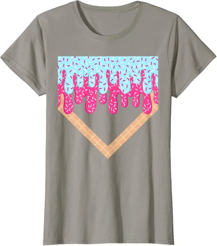 Vista 86 de Baseball Drip Boys Home Plate Ice Cream Sport Players & Fans Camiseta