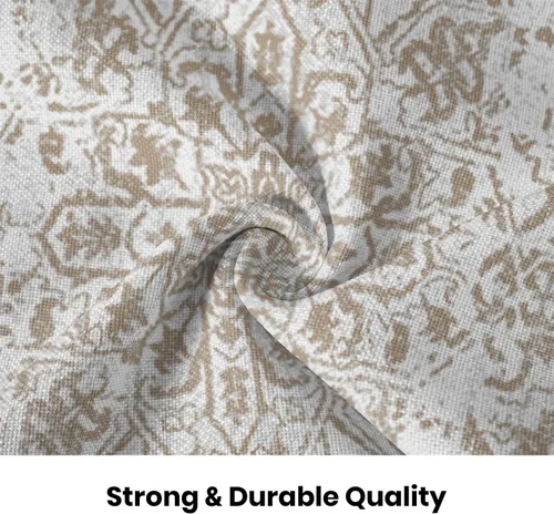 Vista 7 de BETGINY Fundas de almohada boho de 16x16 pulgadas, diseño étnico marrón beige, fundas de almohada decorativas para exteriores para sofá