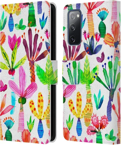 Vista 195 de Head Case Designs Officially Licensed Ninola Brushstrokes Black Summer Patterns Leather Wallet Case Compatible with Samsung Galaxy A07 4G