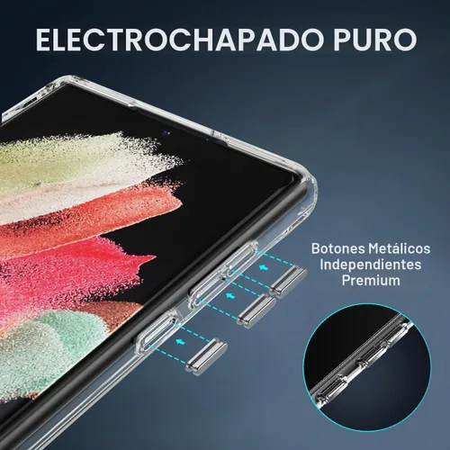 Vista 6 de CEDO - Funda con soporte para Samsung Galaxy S22 Ultra, ajustable en 3 direcciones con soporte de metal, parachoques a prueba de golpes de grado