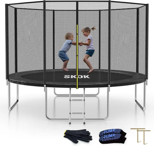 Vista 17 de SKOK Trampoline for Kids,400LBS Outdoor Trampoline with Net-ASTM Approved Trampoline for Children and Adults