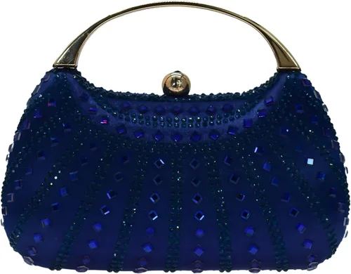 Vista 12 de HUANG ZHUANG Elegante bolso de mano de cristal con diamantes de imitación para mujer, bolso de fiesta, boda, baile de graduación, bolsa brillante