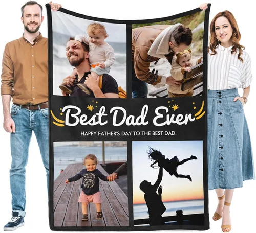 Vista 15 de Regalos para mujeres/hombres, manta personalizada de cumpleaños con imagen, mantas personalizadas con fotos, día de San Valentín, Navidad, regalos