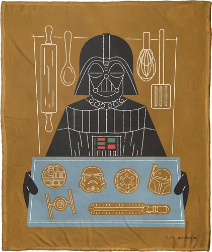 Vista 88 de Northwest Star Wars Manta Decorativa Silk Touch, 40" x 50", Villanos del Lado Oscuro