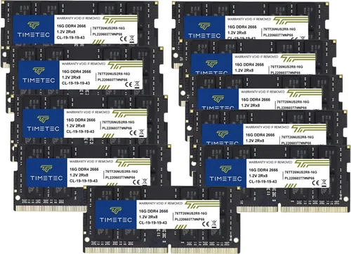 Vista 24 de Timetec 4GB DDR4 2666MHz (PC4-2666V) PC4-21300 SODIMM Laptop RAM - Módulo de memoria sin búfer de 260 pines 1.2V CL19 sin ECC para computadora