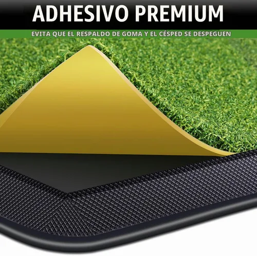 Vista 3 de CHAMPKEY Alfombrilla de Golf de Doble Césped Viene con 9 Tees de Golf y 1 Tee de Goma Alfombrilla de Práctica de Golf con Respaldo de Goma