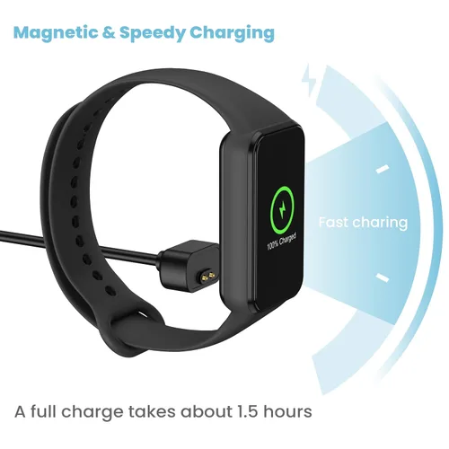 Vista 3 de Wanme Paquete de 2 cables de carga magnéticos de repuesto para Amazfit Band 7 (USB C + USB A)