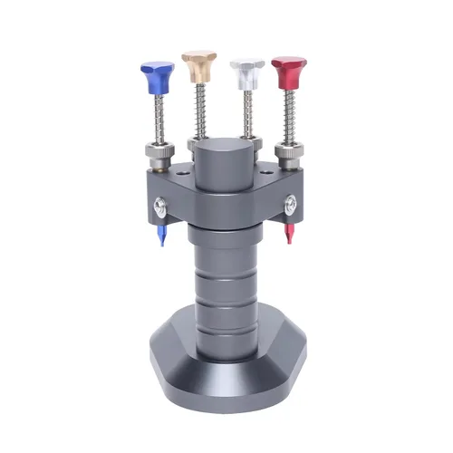 Vista 5 de Kaibrite Kit de reparación de prensatelas manuales de reloj de alta precisión, 4 tamaños de aguja, material de acero, fácil de usar, larga vida útil