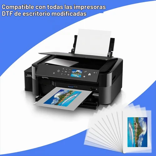 Vista 2 de GOZYE Película de transferencia DTF premium A4-100 hojas mate