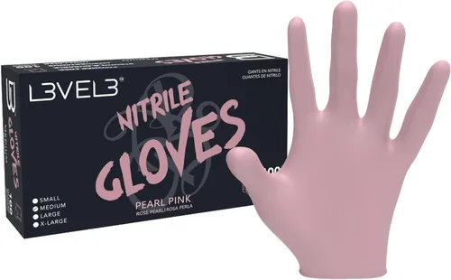 Vista 14 de L3 Guantes de Nitrilo Nivel 3 - Guantes Desechables Profesionales de Servicio Pesado - Sin Látex - Ajuste Ceñido - Caja de 100