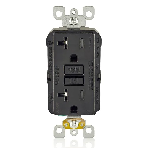 Vista 32 de Leviton SmartlockPro - Combinación GFCI de autocomprobación 15A con USB tipo A y tipo C en pared, cargador USB para teléfonos inteligentes y Blanco