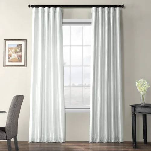 Vista 17 de HPD Half Price Drapes - Cortinas opacas para dormitorio y sala de estar - Cortina opaca de tafetán de seda sintética 127 x 213 cm (1 panel)