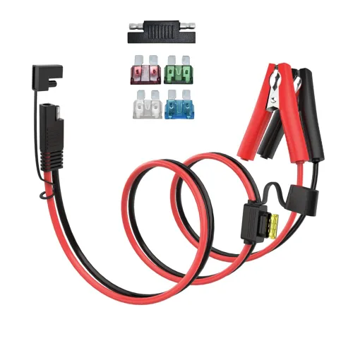 Vista 19 de ELFCULB Cable de Extensión de Enchufe SAE de Puerto de Pared Lateral de Alimentación 10AWG 2FT (0.6m) a Conectores SAE, con Fusible de 10A 15A 20A