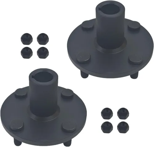 Vista 7 de Buje de Rueda de Eje Vivo de Go Kart 4" x 4" para Eje de 1", con Reducción de 1" a 3/4