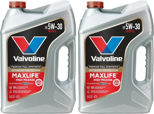 Vista 47 de Valvoline - Aceite de alto millaje 150 K con MaxLife Plus Technology, SAE 5W-20, 1 cuarto de galón