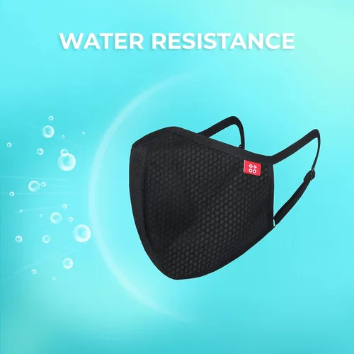 Vista 3 de OTOOLIFE Máscara facial de malla nano para deportes de verano, fácil de respirar, para hombres y mujeres, color negro, 1 unidad (paquete de 1)
